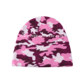 Knitted Jacquard Disruptive Pattern 100% Acrylic Beanie